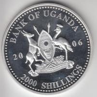 Uganda 2006. 2000Sh Ag "A labdarúgás halhatatlanjainak csarnoka - Ukrajna 2000-es évek" T:...