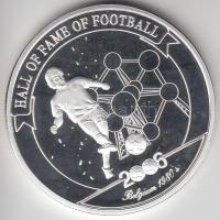 Uganda 2006. 2000Sh Ag "A labdarúgás halhatatlanjainak csarnoka - Belgium 1980-as évek / Eric Gerets" T:PP Tanúsítvánnyal Uganda 2006. 2000 Shilling Ag "Hall of Fame of football - Belgium 1980s / Eric Gerets" C:PP With certificate