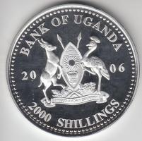 Uganda 2006. 2000Sh Ag "A labdarúgás halhatatlanjainak csarnoka - Portugália 2000-es évek"...