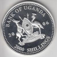 Uganda 2006. 2000Sh Ag "A labdarúgás halhatatlanjainak csarnoka - Argentína 1980-as évek" ...