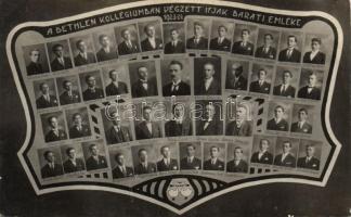 1923/24 A Bethlen Kollégiumban végzett ifjak baráti emléke, tabló / tableau of the graduate students of the Bethlen college, photo