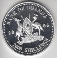 Uganda 2006. 2000Sh Ag "A labdarúgás halhatatlanjainak csarnoka - Olaszország 2000-es évek"...