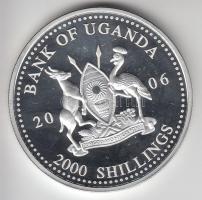 Uganda 2006. 2000Sh Ag "A labdarúgás halhatatlanjainak csarnoka - Hollandia 1990-es évek" ...