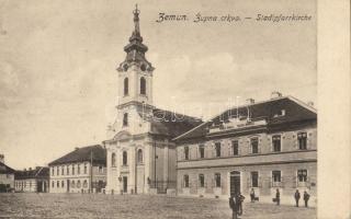 Zimony, Zupna crkva / church, school