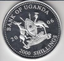 Uganda 2006. 2000Sh Ag "A labdarúgás halhatatlanjainak csarnoka - Németország 1980-as évek"...