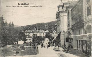 Bártfafürdő, Sétatér, Deák szálloda, Erzsébet királyné szálloda / promenade, hotel