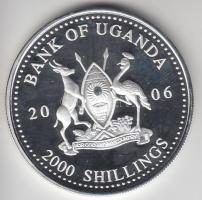 Uganda 2006. 2000Sh Ag "A labdarúgás halhatatlanjainak csarnoka - Hollandia 1990-es évek" ...