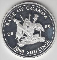 Uganda 2006. 2000Sh Ag "A labdarúgás halhatatlanjainak csarnoka - Csehország 1960-as évek"...