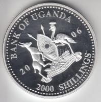 Uganda 2006. 2000Sh Ag "A labdarúgás halhatatlanjainak csarnoka - Szovjetunió 1970-es évek"...