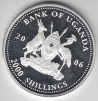 Uganda 2006. 2000Sh Ag "A labdarúgás halhatatlanjainak csarnoka - Szlovákia 1970-as évek / Jose...