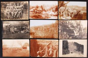 1917 9 db érdekes katonai fotólap az I. világháborúból / 9 WW. I. military postcards