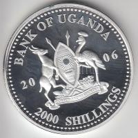 Uganda 2006. 2000Sh Ag "A labdarúgás halhatatlanjainak csarnoka - Olaszország 2000-es évek / Pa...