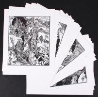 Kőnig Róbert (1951- ): Dort drunt an der Donau. Graphiken von Robert König zur Geschichte der Ungarn...