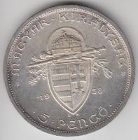 1938. 5P Ag "Szent István" T:2