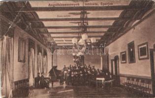 Eperjes, Presov; Angolkisasszonyok intézete, zene terem / Sisters of Loreto institute, music room (fa)