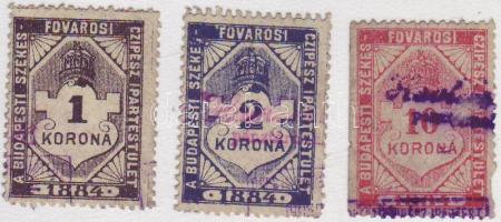 1884-es cipészegylet tagsági bélyeg