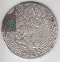 1687KB 15Kr Ag "I. Lipót" Körmöcbánya (6.97g) T:2 kor. Huszár 1427., Unger II.: 1061.