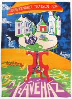 1972/1974 2db Szentendrei Teátrum plakát, 68x48cm / 66x48cm