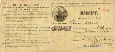 Utalvány Cleveland, Ohio Gömör megye