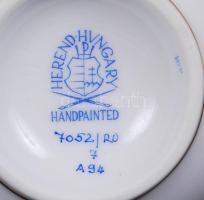 Herendi Rothschild-mintás váza, kézzel festett, jelzett, hibátlan állapotban, m:16 cm / Handpainted ...