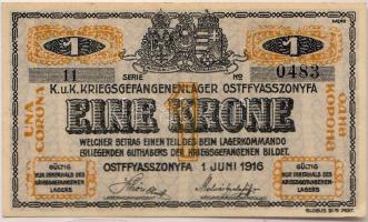 Ostffyasszonyfalva/ hadifogolytábor 1916. 1K T:I
