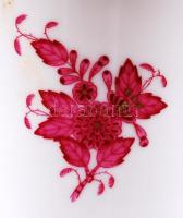 Herendi Apponyi mintás váza, kézzel festett, jelzett, hibátlan, m:14 cm, d:14 cm