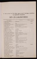 1932 A volt cs. kir. 34. (19) tábori ágyús ezred tényleges, tartalékos és népfelkelő tisztjeinek név...