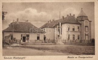 Kiskőszeg, utcarészlet, országzászló / street, flag (fa)