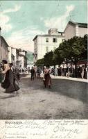 Ventimiglia, Via Cavour, Piazza del Mercato / market place (small tear)