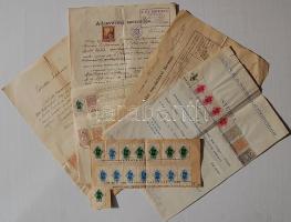 6db papír városi és okmánybélyegekkel