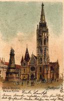 Budapest Mátyás templom Litho hosszúcímzéses