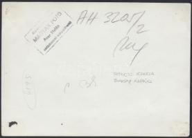 cca 1970 Petress Zsuzsa és Baksay Árpád dedikált fotója, 13x18cm