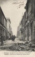 Thessaloniki, Salonique; Syngros Street, fire of 18-19-20 August 1917