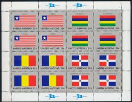 Flags of states mini sheet set A tagállamok zászlói kisívsor