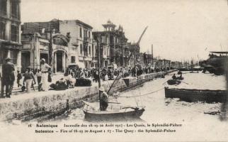 Thessaloniki, Salonique; Splendid Palace, fire of 18-19-20 August 1917