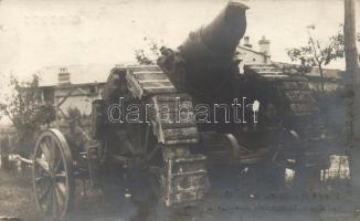 Uher Ödön fotósorozat, a budapesti császári és királyi tüzérezredek hadialbum-, özvegy- és árvaalapjai javára / WWI cannon photo (EK)