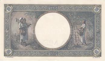 Románia 1943.márc. 23. 1000L T:I
Romania 1941.march 23. 1000 Lei C:UNC