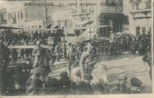 Thessaloniki, Salonique; captured German aeroplane