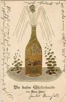 Dombor arannyomott üdvözlőlap