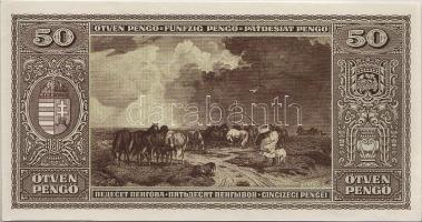 1945. 50P egyoldali nyomat, csak hátlap T:I