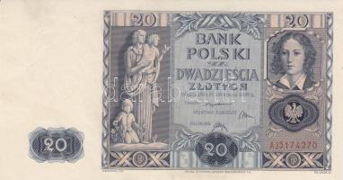 Lengyelország 1936. 20Zl T:I- Poland 1936. 20 Zlotych C:AU