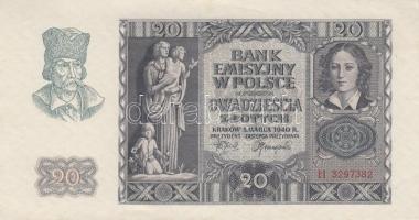 Lengyelország 1930. 5Zl + 1940. 20Zl T:I,II
Poland 1930. 5 Zlotych + 1940. 20 Zlotych C:UNC,XF