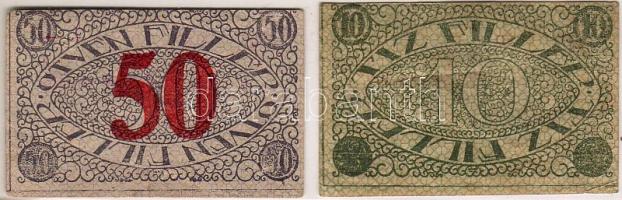 1919. Pécs 10f + 50f T:II