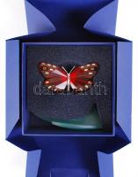 Swarovski kristály pillangó, tartóval eredeti dobozában / Swarovski crystal butterfly 8 cm