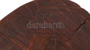 Joaquin jelzéssel: Afrikai faragott női fej, ében fa, hibátlan, m: 31cm