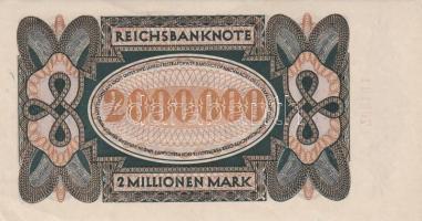 Német Birodalom / Weimari Köztársaság 1923. 2.000.000M T:I-,II
Germany / Weimar Republic 1923. 2.000...