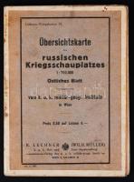1916 Az orosz front térképe / Map of the Russian front 100x70 cm