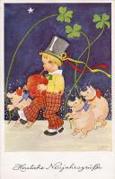 Üdvözlőlap s: Lindberg