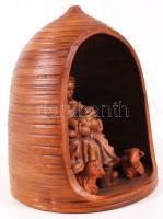 Betlehem, festett kerámia, jelzés nélkül, hibátlan, m:24 cm