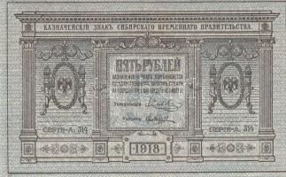 Oroszország / Szibéria 1918. 5R + 10R  T:II,II- Russia / Siberia 1918. 5 Rubles + 10 Rubles C:XF,VF